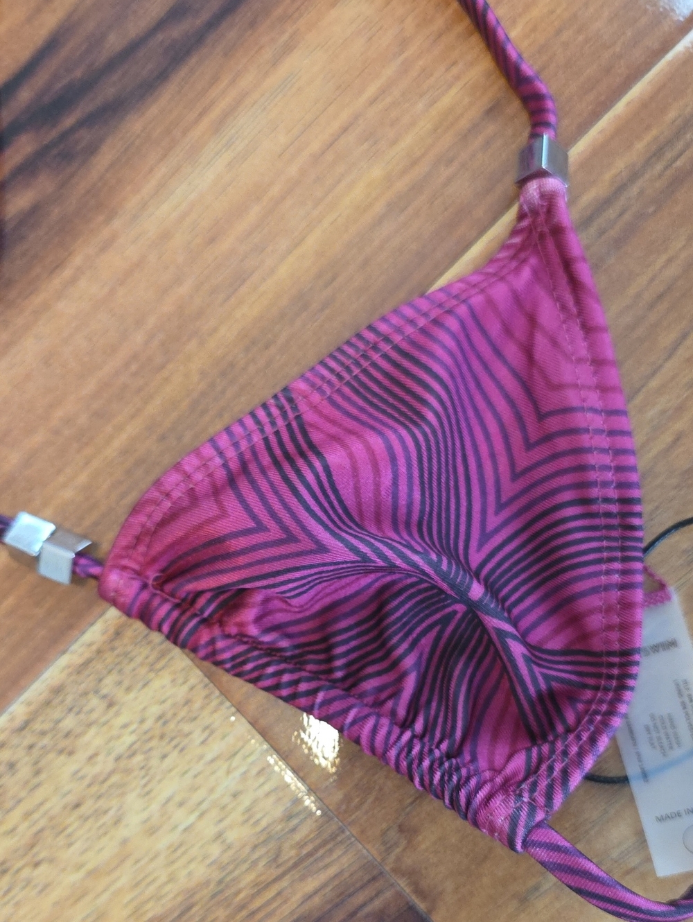 Beach Beaded String Bikini Top & Bottom - Violet - Picture 9 of 12